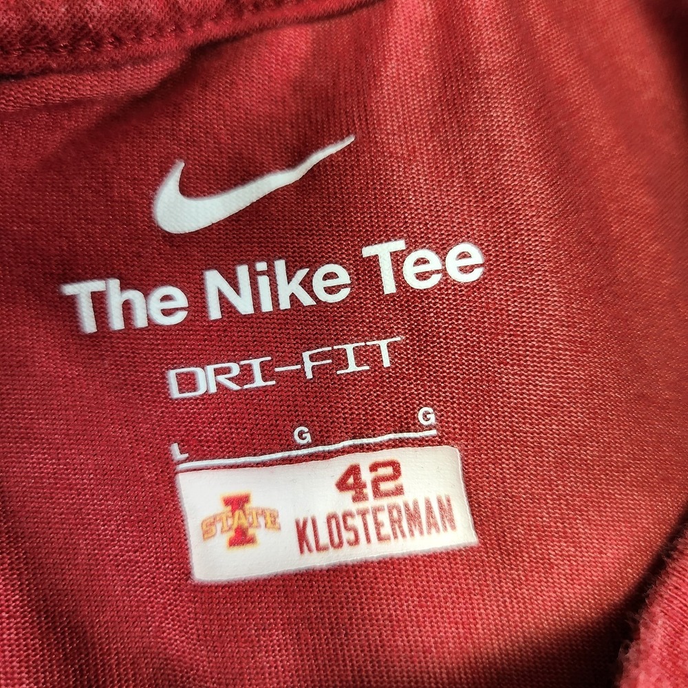 Iowa State Cyclones Shirt Men Large Player Issue Nike Long Sleeve Dri Fit - Picture 3 of 10